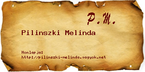 Pilinszki Melinda névjegykártya