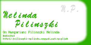 melinda pilinszki business card